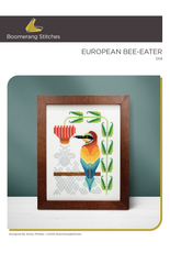 Boomerang Stitches European Bee-Eater Cross Stitch Pattern
