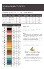 Boomerang Stitches European Bee-Eater Cross Stitch Pattern