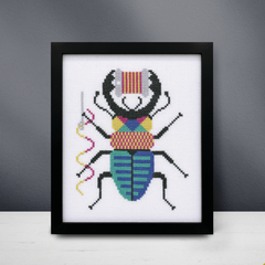 Boomerang Stitches European Stitchy Bug Cross Stitch Pattern