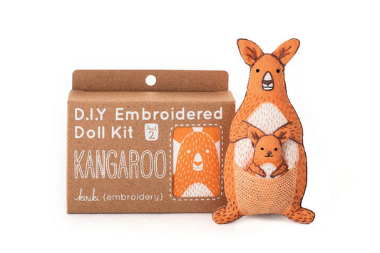Kiriki Press Kangaroo Doll Embroidery Kit