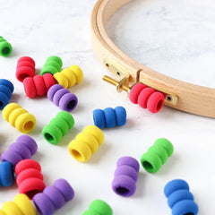 Stitched Modern Comfort Grips for Embroidery Hoop Screws
