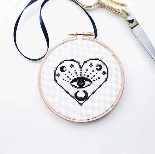 Innocent Bones All Seeing Eye Modern Cross Stitch Kit