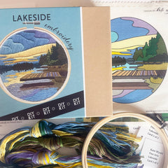 Kate Wyatt Fine Art Lakeside Embroidery Kit