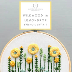 And Other Adventures Embroidery Co Wildwood Embroidery Kit - Lemon Drop