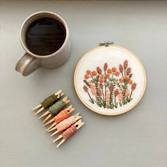 And Other Adventures Embroidery Co Avonlea Embroidery Kit - Terracotta