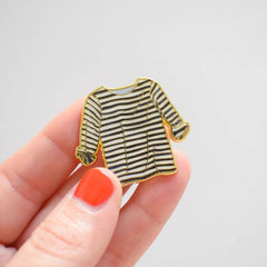 Sara Fitz Striped Shirt Needle Minder