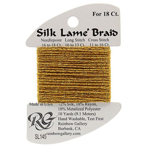 Rainbow Gallery Silk Lame Braid 18 - 145 Fool's Gold