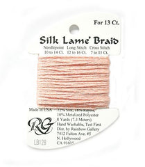 Rainbow Gallery Silk Lame Braid 13 - 128 Crab Bisque