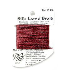 Rainbow Gallery Silk Lame Braid 13 - 139 Cardinal