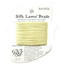 Rainbow Gallery Silk Lame Braid 13 - 148 Lemon Lime