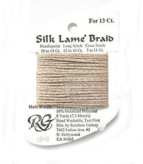 Rainbow Gallery Silk Lame Braid 13 - 149 Desert Sand