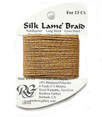 Rainbow Gallery Silk Lame Braid 13 - 155 Harvest Gold