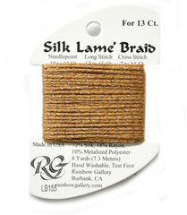 Rainbow Gallery Silk Lame Braid 13 - 155 Harvest Gold