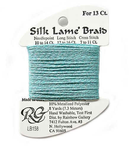 Rainbow Gallery Silk Lame Braid 13 - 158 Capri