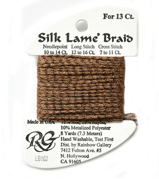 Rainbow Gallery Silk Lame Braid 13 - 162 Hazel