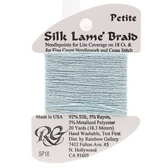 Rainbow Gallery Silk Lame Braid Petite - 018 Surf Blue