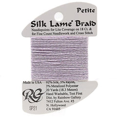 Rainbow Gallery Silk Lame Braid Petite - 021 Light Lavender