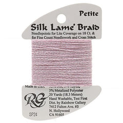 Rainbow Gallery Silk Lame Braid Petite - 024 Baby Pink