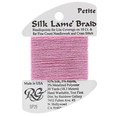 Rainbow Gallery Silk Lame Braid Petite - 026 Raspberry