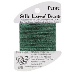 Rainbow Gallery Silk Lame Braid Petite - 058 Dark Christmas Green