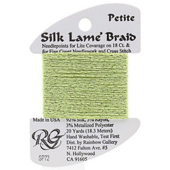 Rainbow Gallery Silk Lame Braid Petite - 072 Light Chartreuse