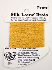 Rainbow Gallery Silk Lame Braid Petite - 094 True Gold