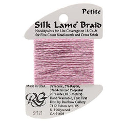 Rainbow Gallery Silk Lame Braid Petite - 121 Medium Raspberry