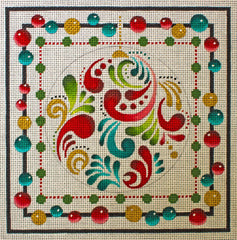 Mindy's Needlepoint Factory Folk Art Christmas Needlepoint Canvas