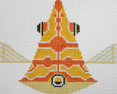 Charley Harper Grouper Ornament Needlepoint Canvas