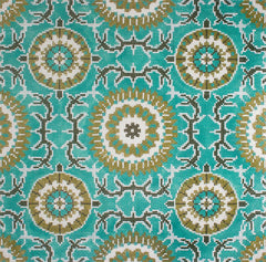 Cooper Oaks Design Bungalow - Emerald Needlepoint Canvas