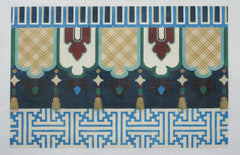 Associated Talents Fretwork Tassels Large #1 Needlepoint Canvas