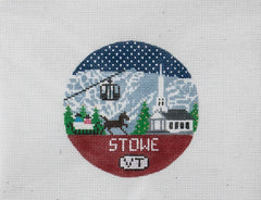 Doolittle Stitchery Stowe Travel Round Needlepoint Canvas
