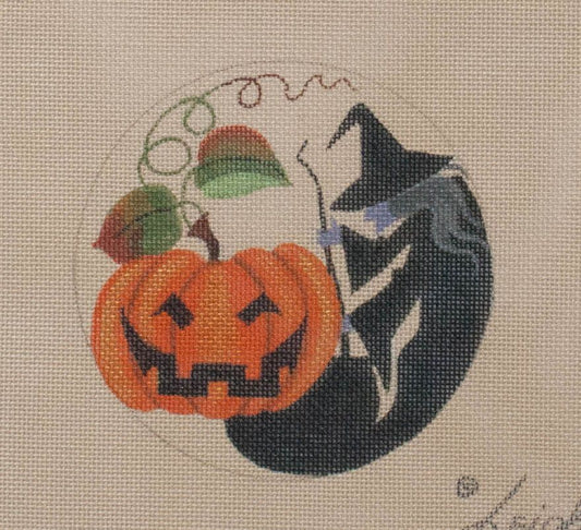 Leigh Designs Halloween Needlepoint Canvas