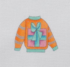 Renaissance Designs Christmas Sweater Presents Needlepoint Canvas