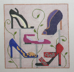 Melissa Prince Designs Windows of Milan - Shoes Needlepoint Canvas