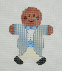 Whimsy and Grace Groom Gingerbread Needlepoint Canvas