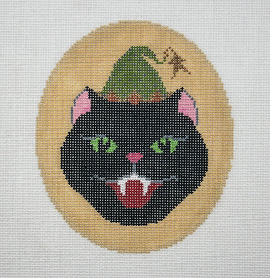 Dream House Ventures Vampire Cat Needlepoint Canvas