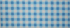 Kate Dickerson Needlepoint Collections Insert - Gingham - Blues & White Needlepoint Canvas - 5.5 x 2