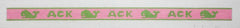 Kate Dickerson Needlepoint Collections Sunglass Strap Ack & Whales Bright Green on Pink Nantucket Needlepoint Canvas