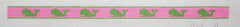 Kate Dickerson Needlepoint Collections Sunglass Strap - Lime Green Whales on Pink Needlepoint Canvas