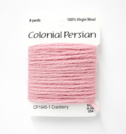 Colonial Needle Co Colonial Persian - 1945 Cranberry
