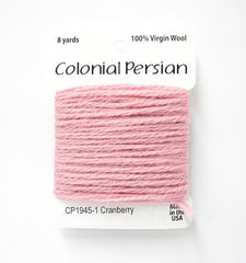 Colonial Needle Co Colonial Persian - 1945 Cranberry