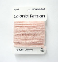 Colonial Needle Co Colonial Persian - 1947 Cranberry