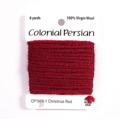 Colonial Needle Co Colonial Persian - 1968 Christmas Red