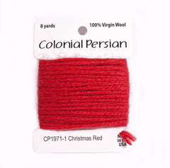 Colonial Needle Co Colonial Persian - 1971 Christmas Red