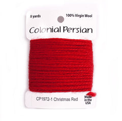 Colonial Needle Co Colonial Persian - 1972 Christmas Red