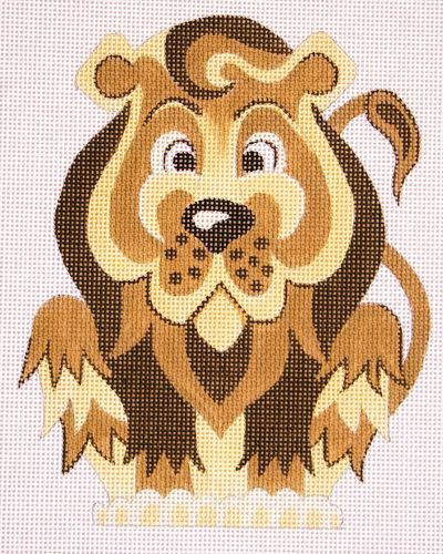 Raymond M. Crawford Cowardly Lion Needlepoint Canvas