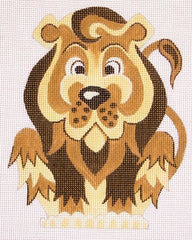 Raymond M. Crawford Cowardly Lion Needlepoint Canvas