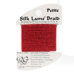 Rainbow Gallery Silk Lame Braid Petite - 236 True Red