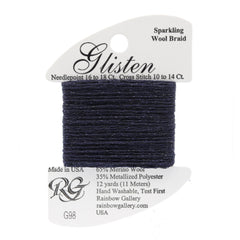 Rainbow Gallery Glisten - 098 Black Iris